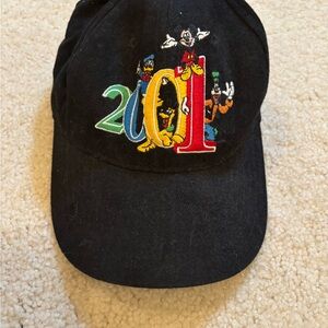 Disney Black Cap with Mickey Mouse Embroidery 2001